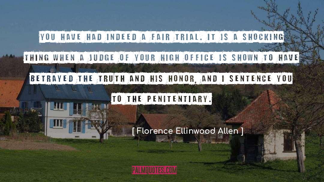 Penitentiary quotes by Florence Ellinwood Allen