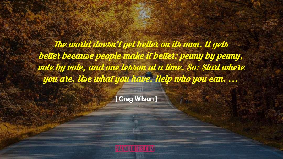 Penny Watson quotes by Greg Wilson