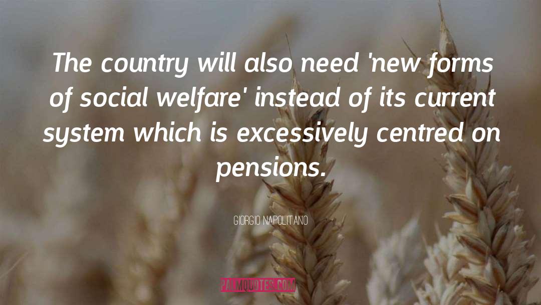 Pension quotes by Giorgio Napolitano