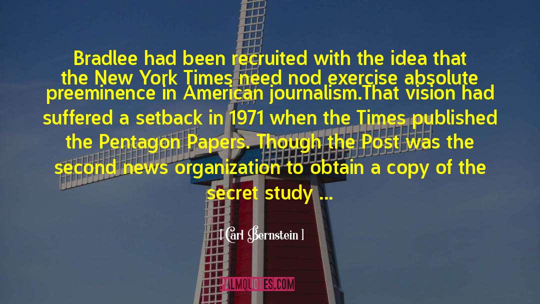 Pentagon quotes by Carl Bernstein