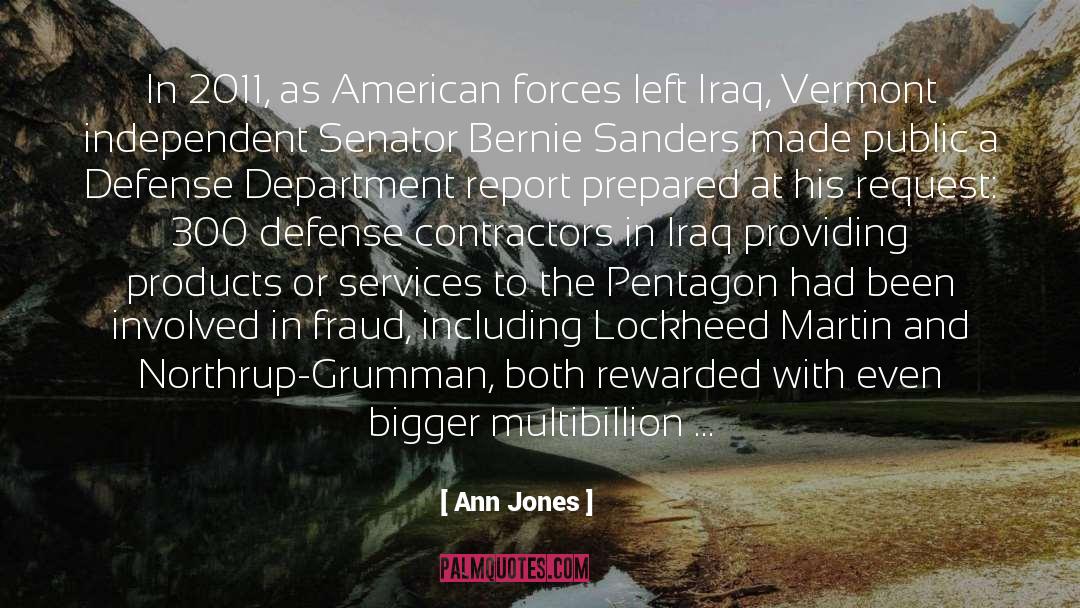 Pentagon quotes by Ann Jones