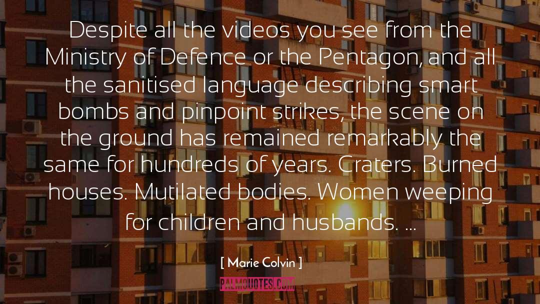 Pentagon quotes by Marie Colvin