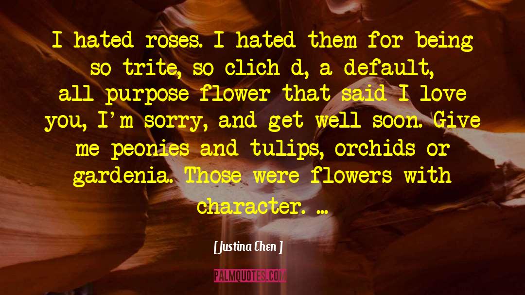 Peonies quotes by Justina Chen