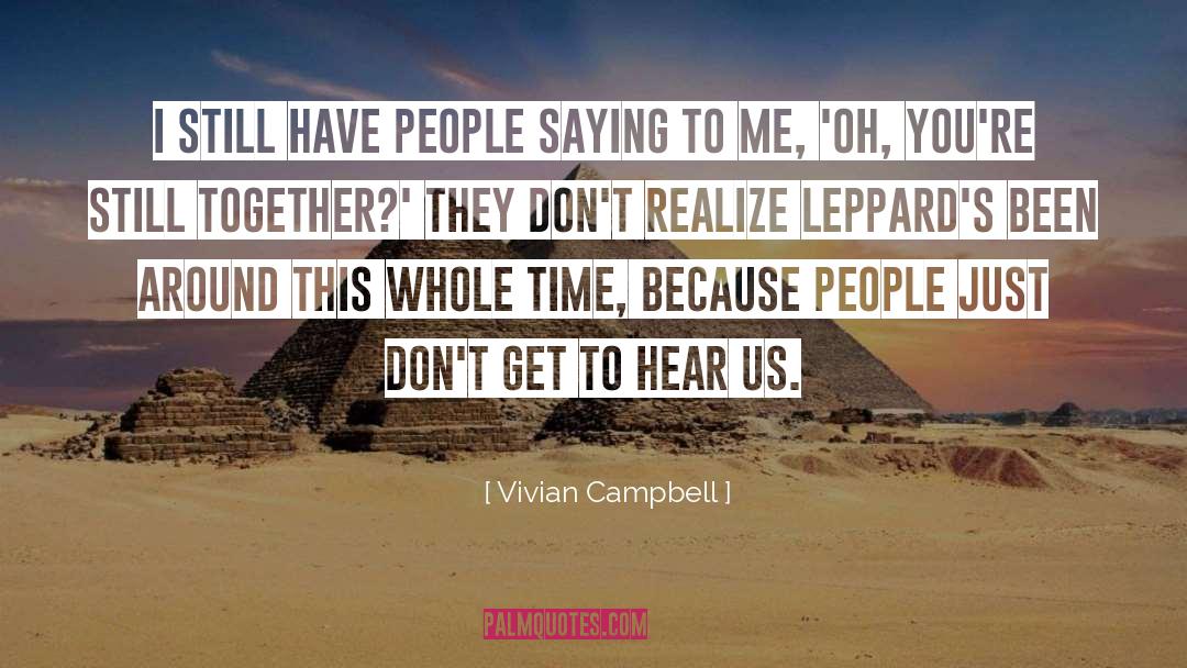 People Endure quotes by Vivian Campbell