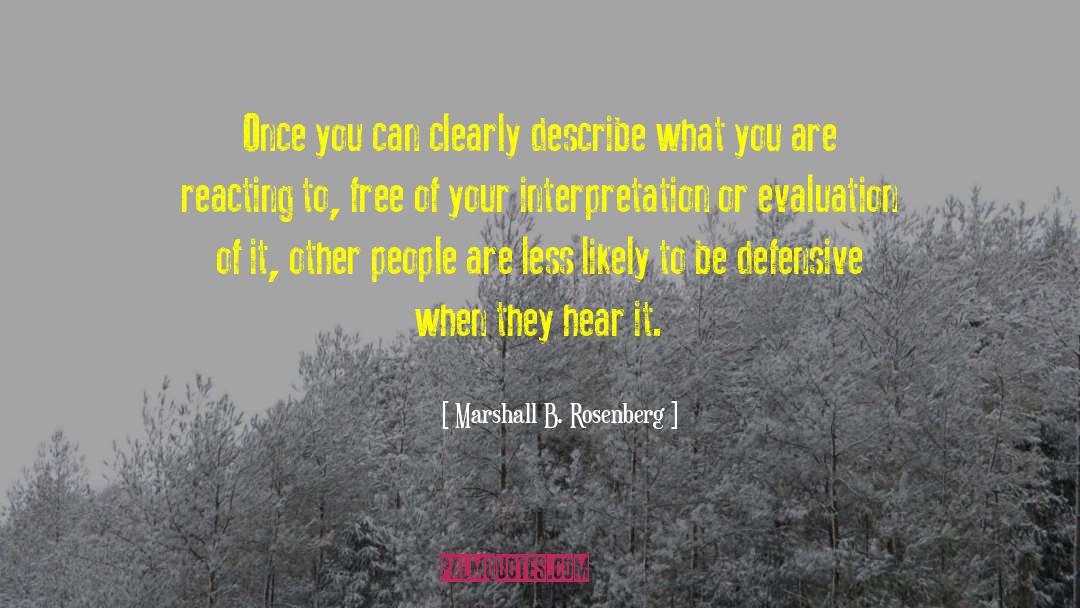 People Evaluation quotes by Marshall B. Rosenberg