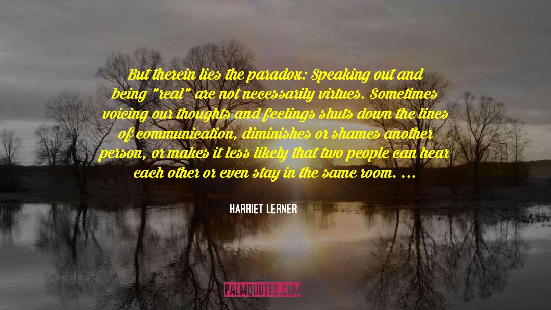 People From The Past quotes by Harriet Lerner