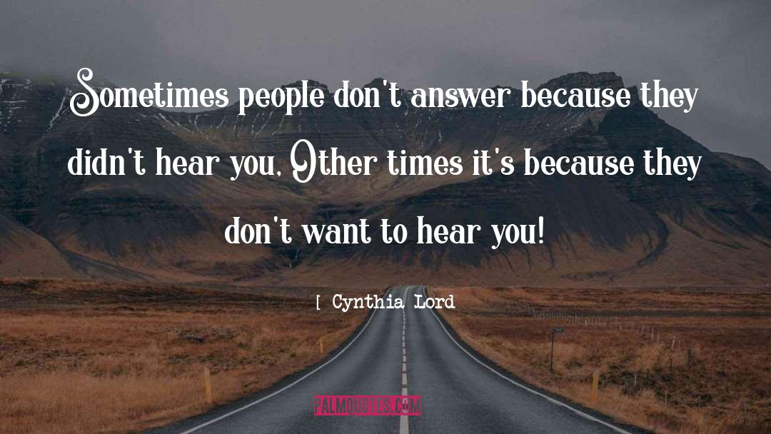 People Intelectualfacts quotes by Cynthia Lord