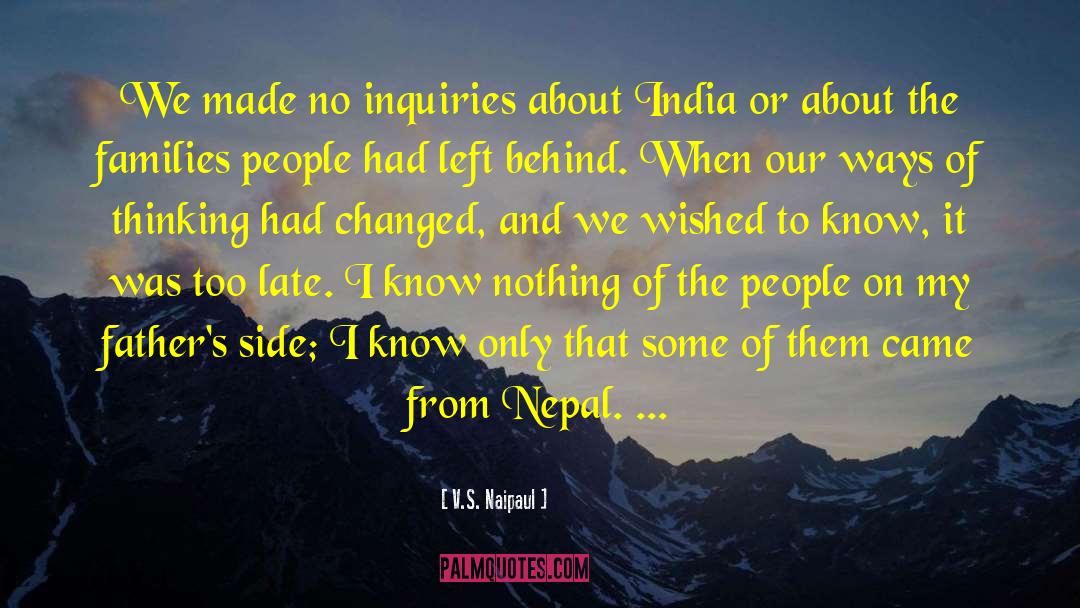 People Left Behind quotes by V.S. Naipaul