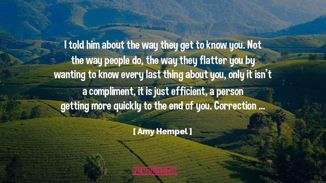 People Of The Past quotes by Amy Hempel
