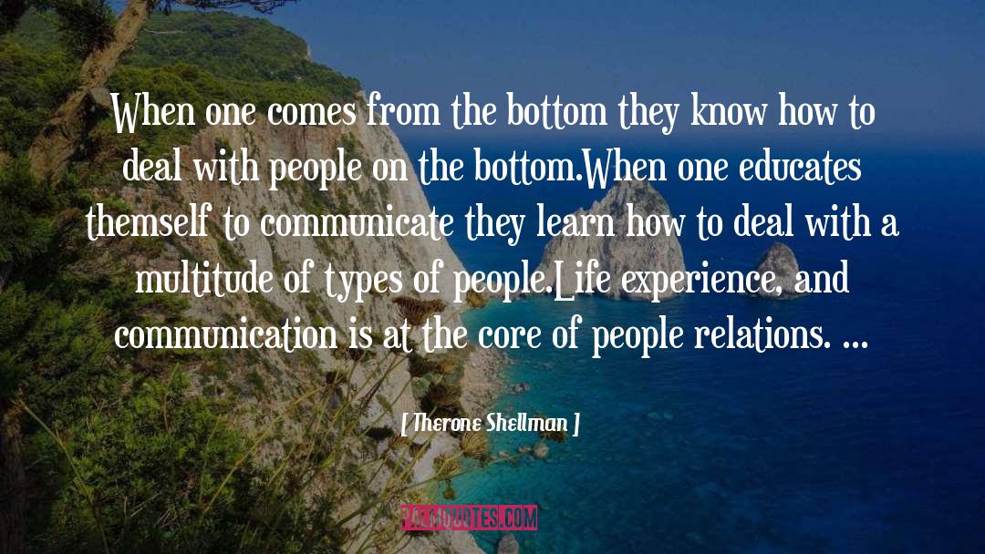 People Relations quotes by Therone Shellman