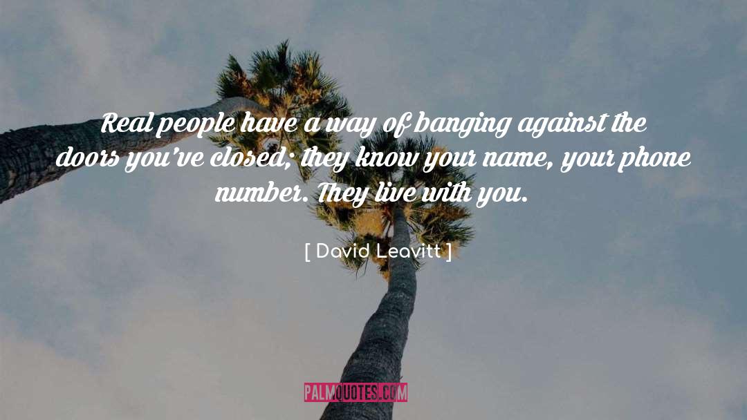 People Relations quotes by David Leavitt