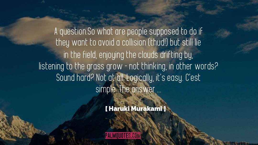 People Simple Common quotes by Haruki Murakami