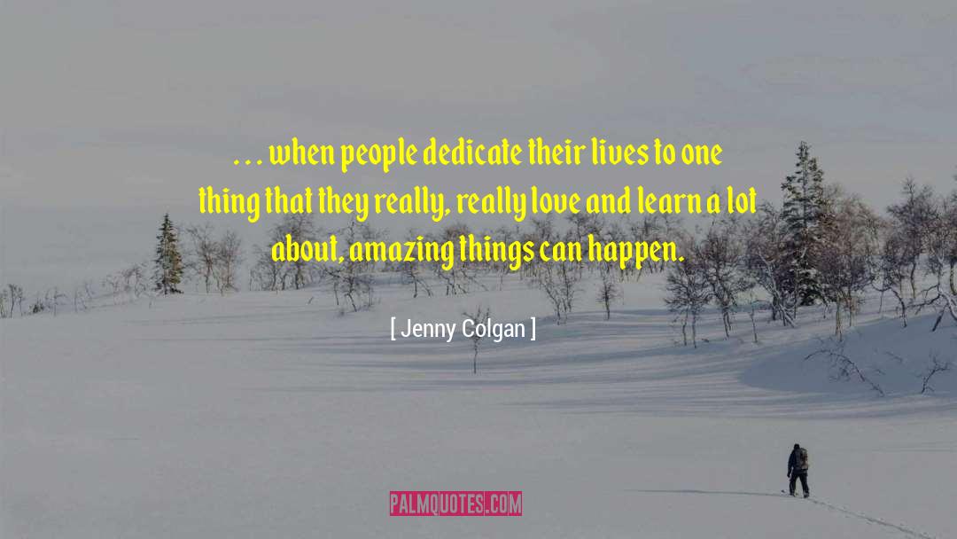 People Touching Your Lives quotes by Jenny Colgan