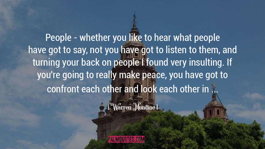 People Turning Their Back On You quotes by Warren Mundine