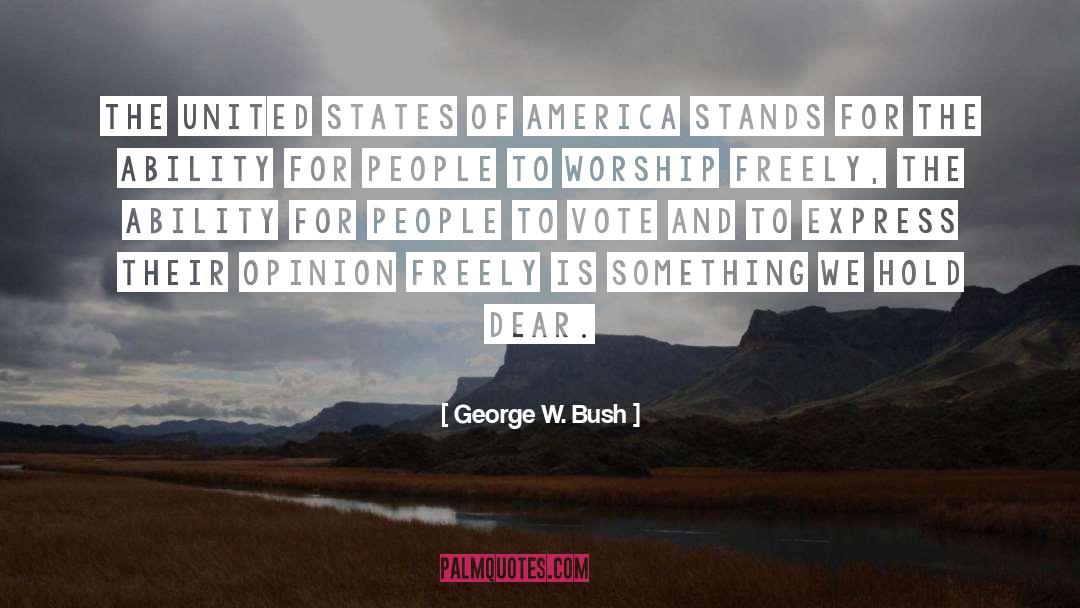People United quotes by George W. Bush
