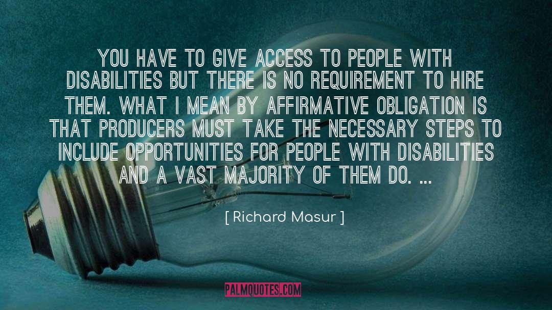 People With Disabilities quotes by Richard Masur