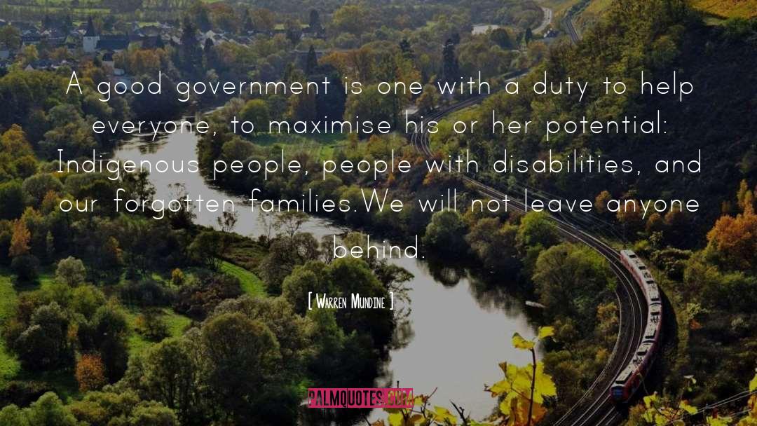 People With Disabilities quotes by Warren Mundine