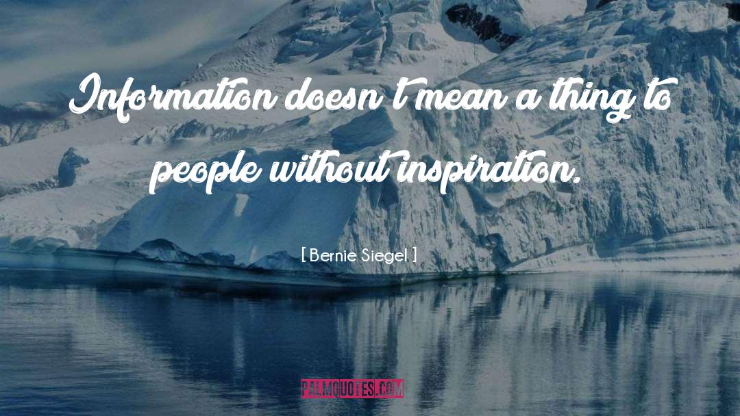 People Without quotes by Bernie Siegel
