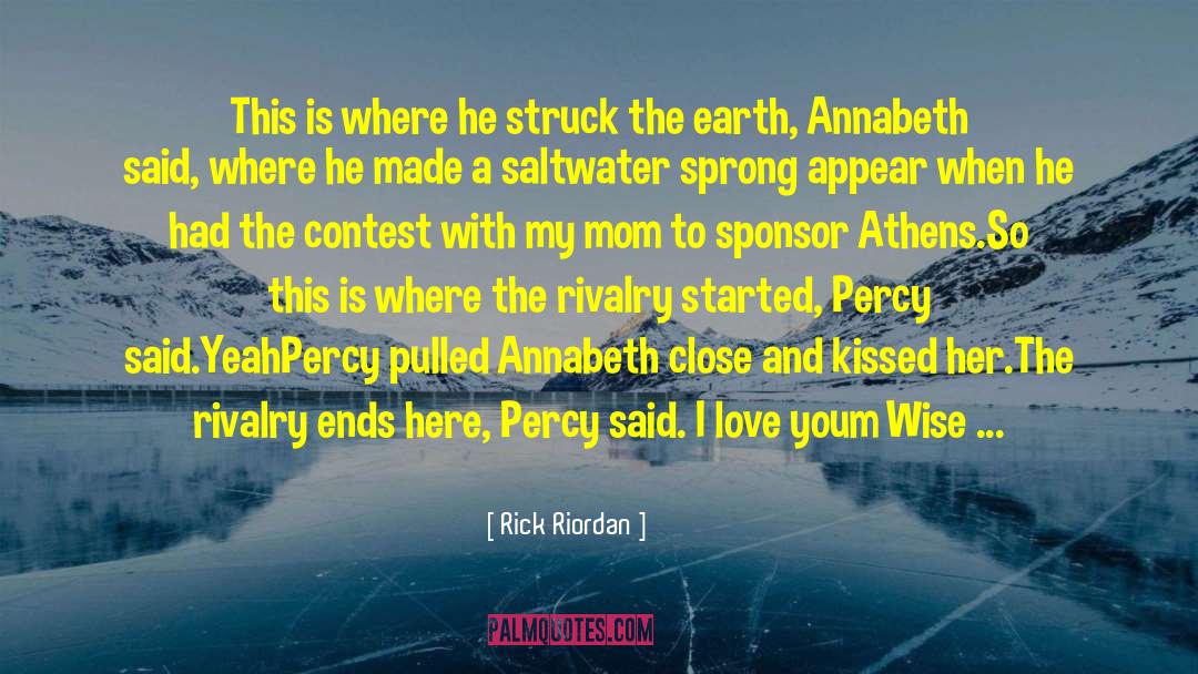Percabeth quotes by Rick Riordan