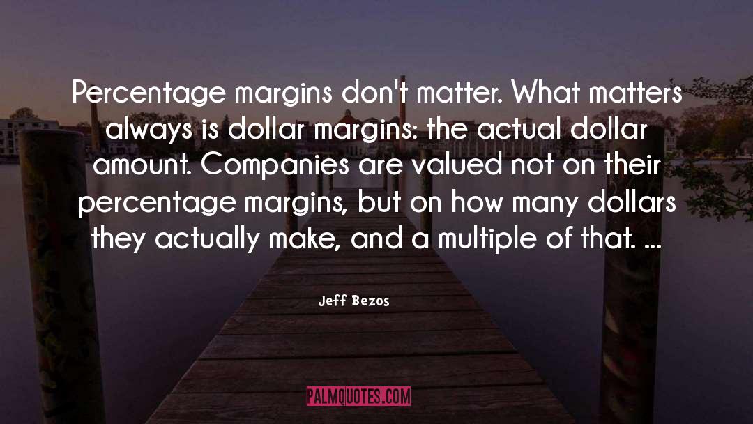 Percentages quotes by Jeff Bezos