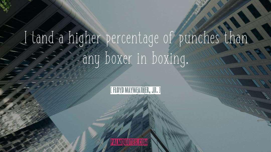 Percentages quotes by Floyd Mayweather, Jr.