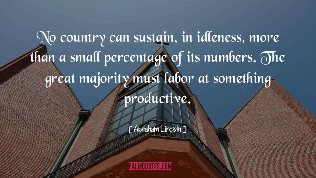 Percentages quotes by Abraham Lincoln