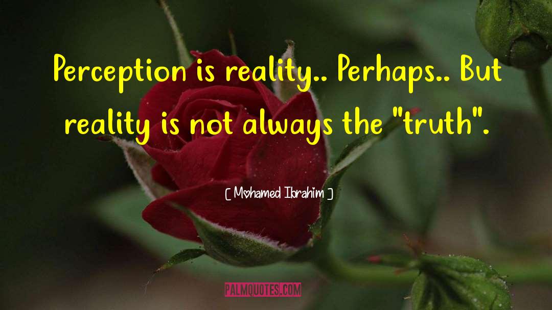 Perception Is Reality quotes by Mohamed Ibrahim