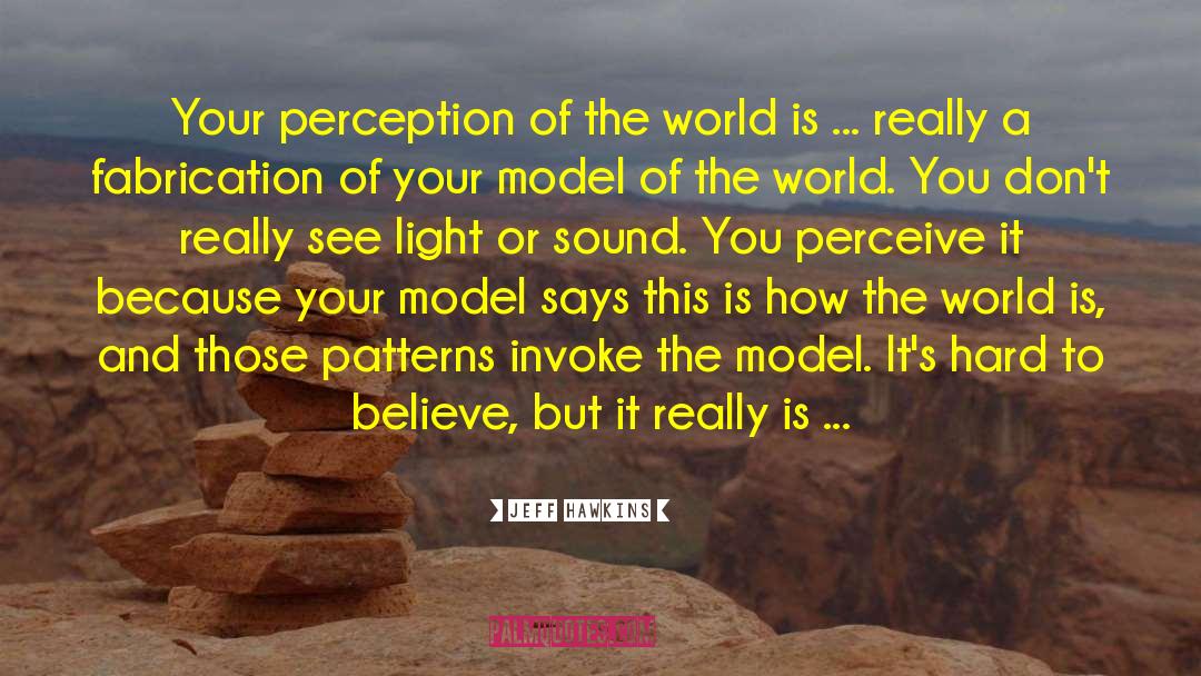 Perception Of The World quotes by Jeff Hawkins