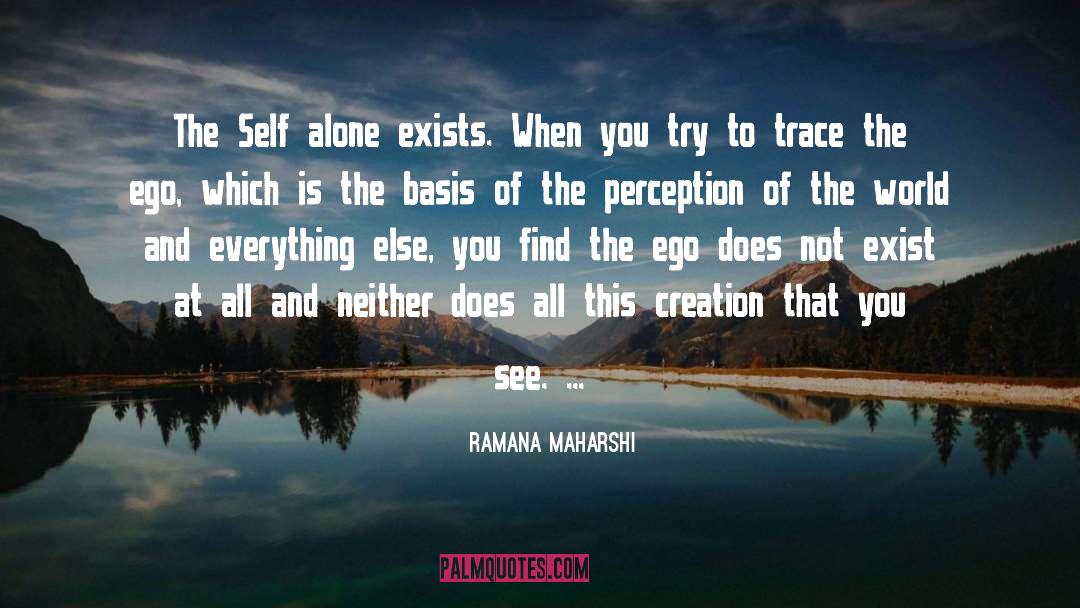 Perception Of The World quotes by Ramana Maharshi