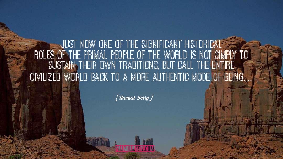 Perception Of The World quotes by Thomas Berry