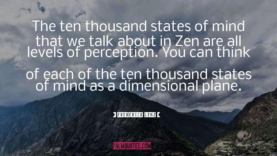 Perception quotes by Frederick Lenz