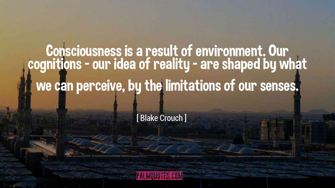 Perception Reality quotes by Blake Crouch