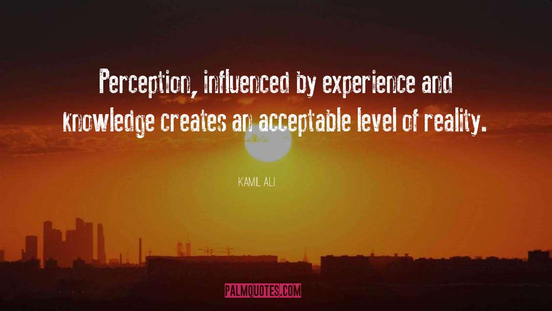 Perception Reality quotes by Kamil Ali