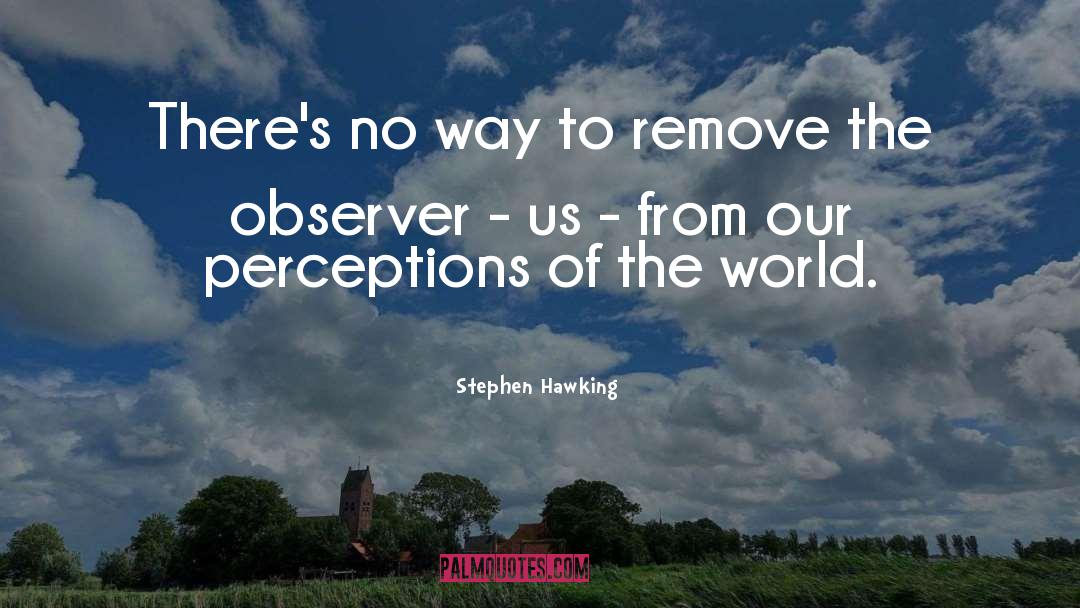 Perceptions quotes by Stephen Hawking
