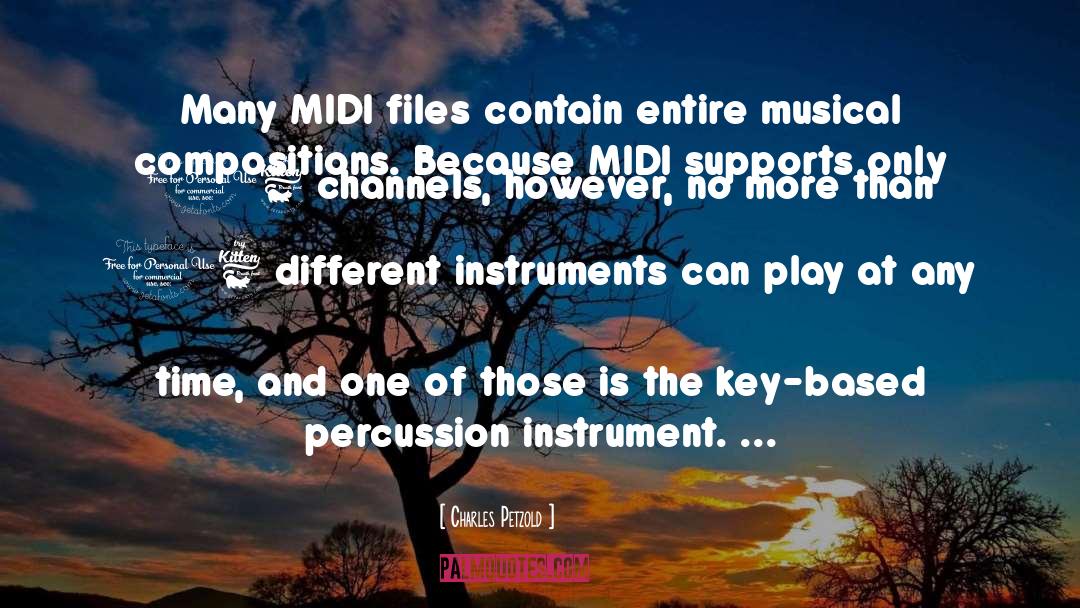 Percussion quotes by Charles Petzold