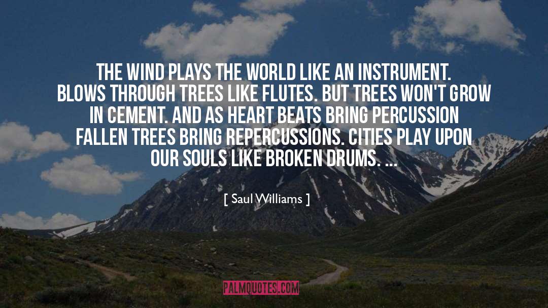 Percussion quotes by Saul Williams