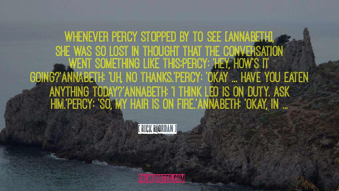 Percy And Annabeth quotes by Rick Riordan