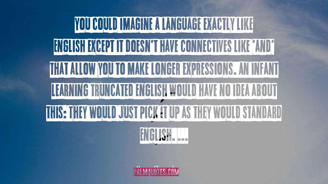 Perfeccionar English quotes by Noam Chomsky