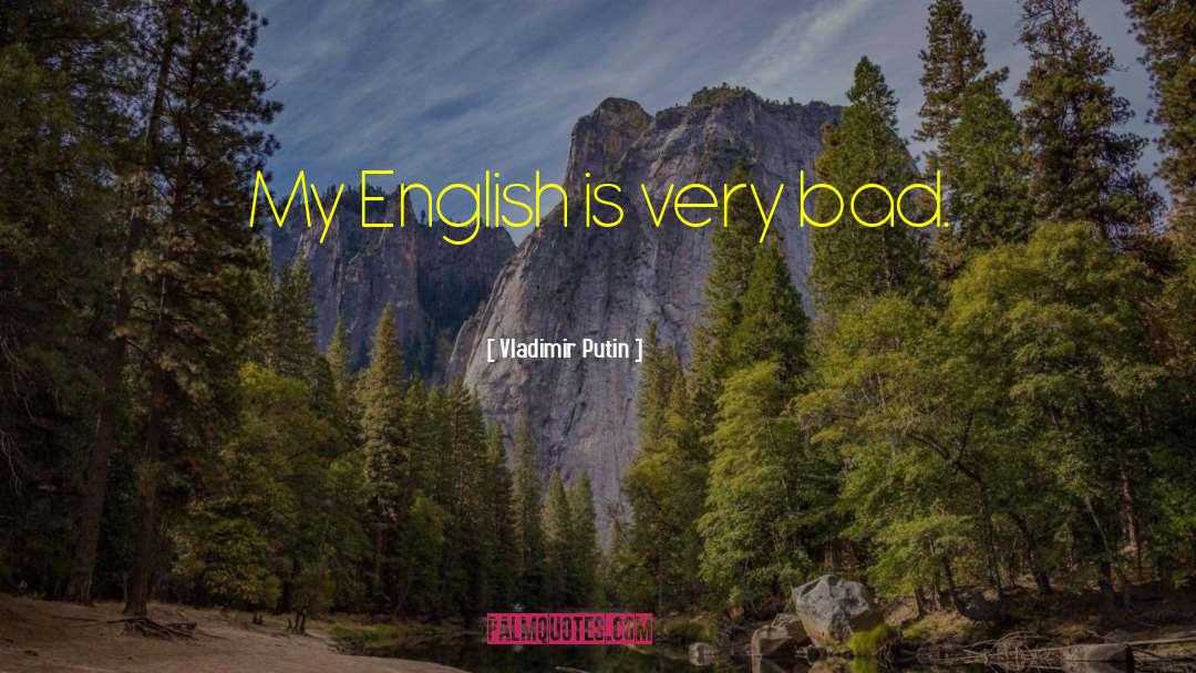 Perfeccionar English quotes by Vladimir Putin