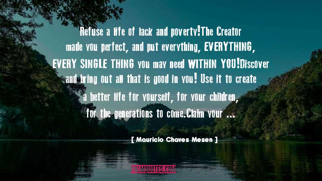 Perfect And Good quotes by Mauricio Chaves Mesen
