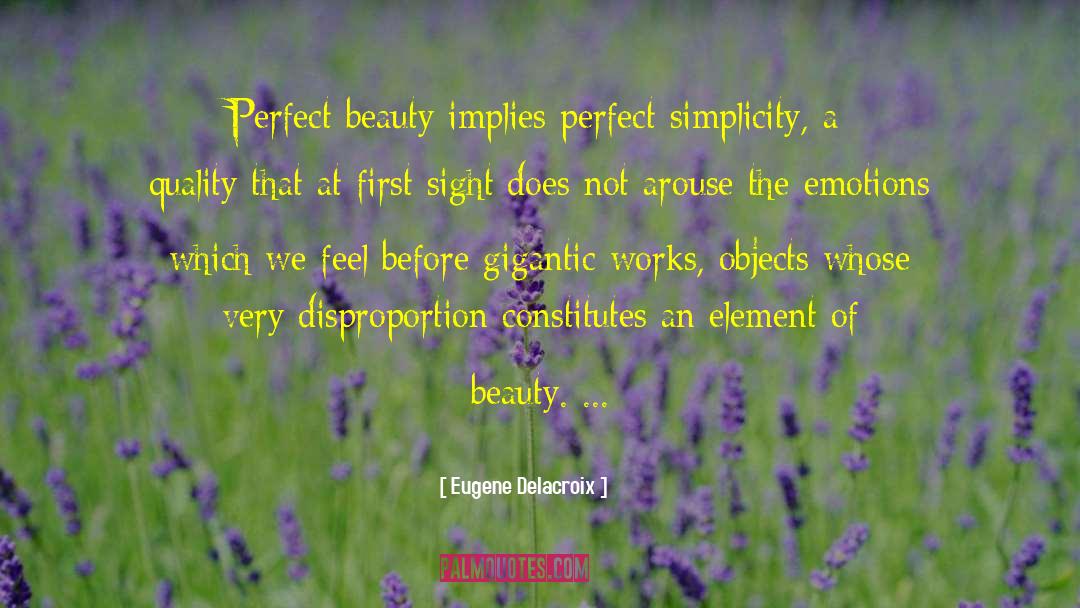 Perfect Beauty quotes by Eugene Delacroix