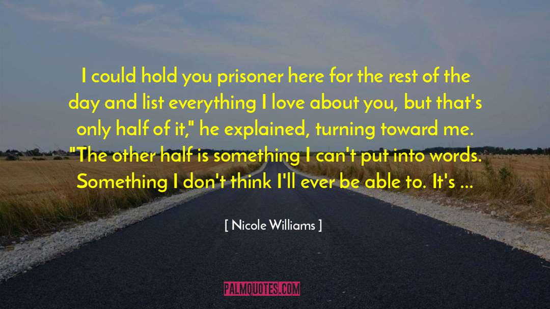 Perfect Chemistry Love quotes by Nicole Williams