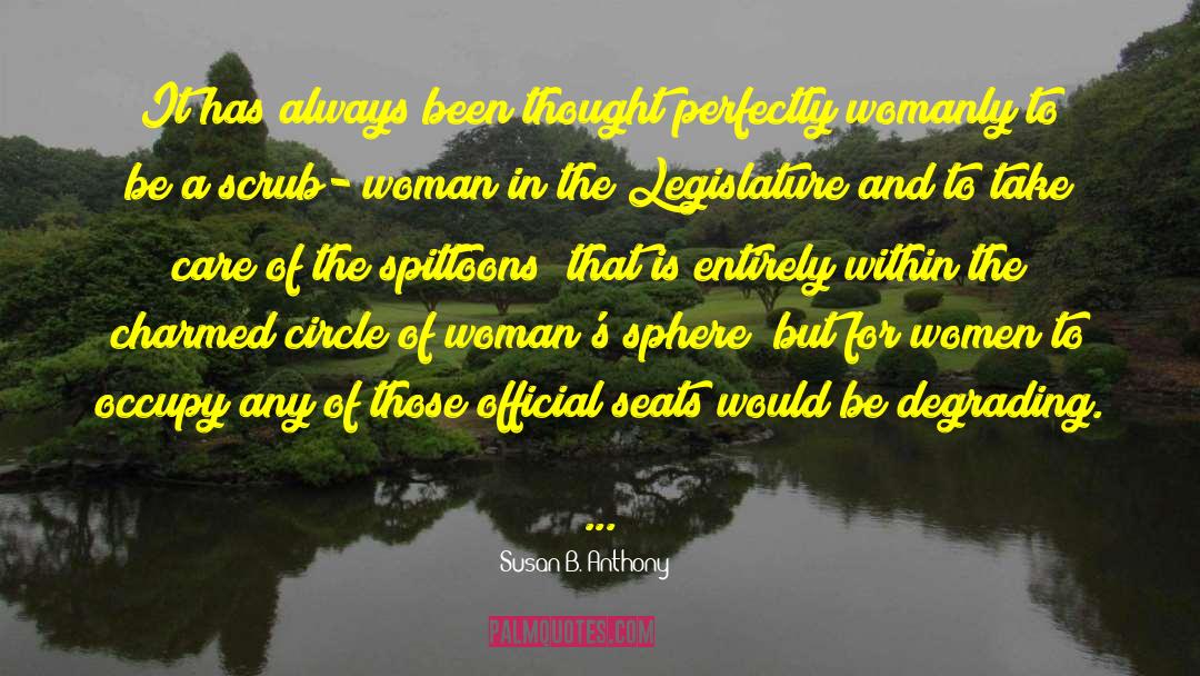 Perfect Circle quotes by Susan B. Anthony