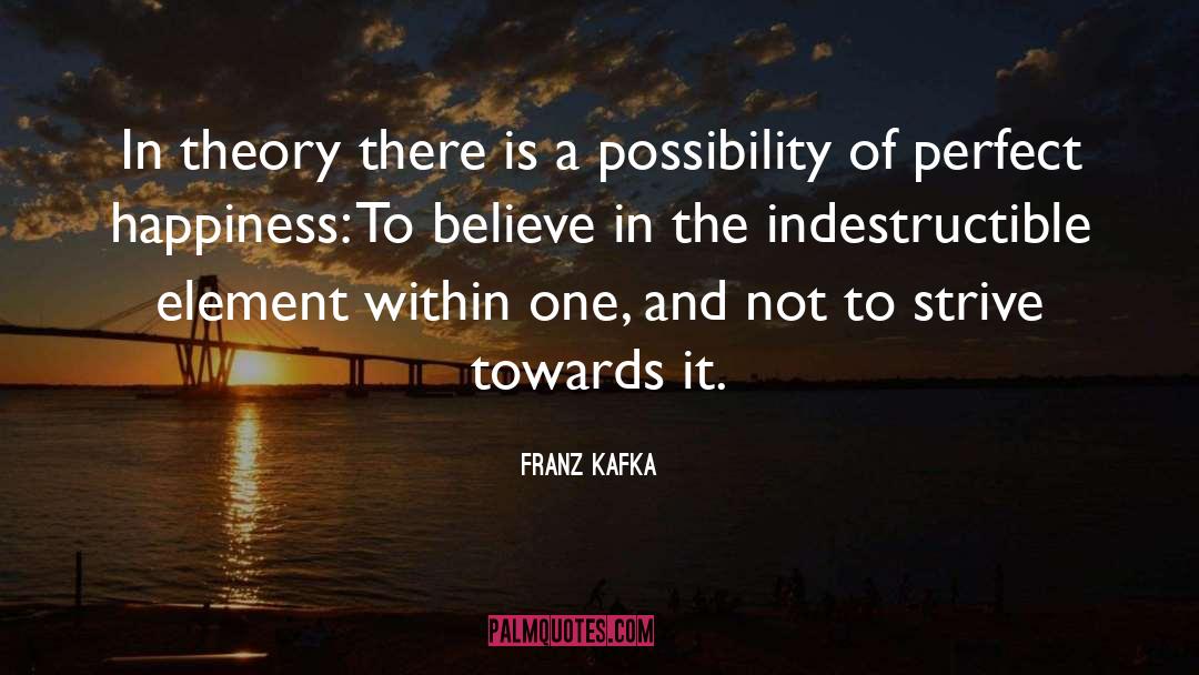 Perfect Happiness quotes by Franz Kafka