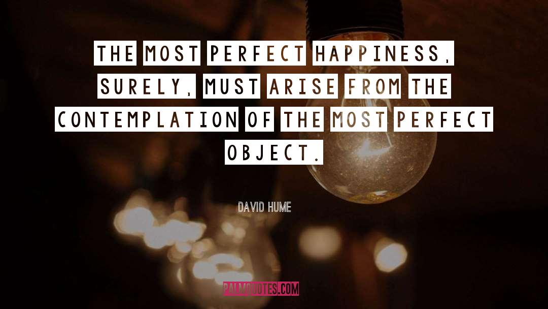 Perfect Happiness quotes by David Hume