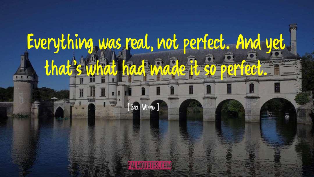 Perfect Imperfection quotes by Sarah Winman