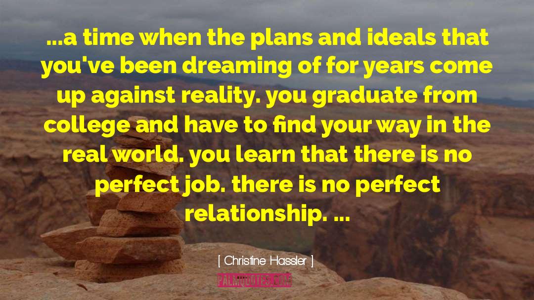 Perfect Job quotes by Christine Hassler