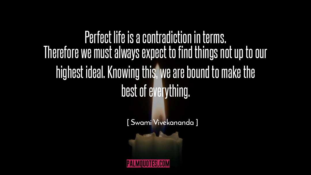 Perfect Life quotes by Swami Vivekananda
