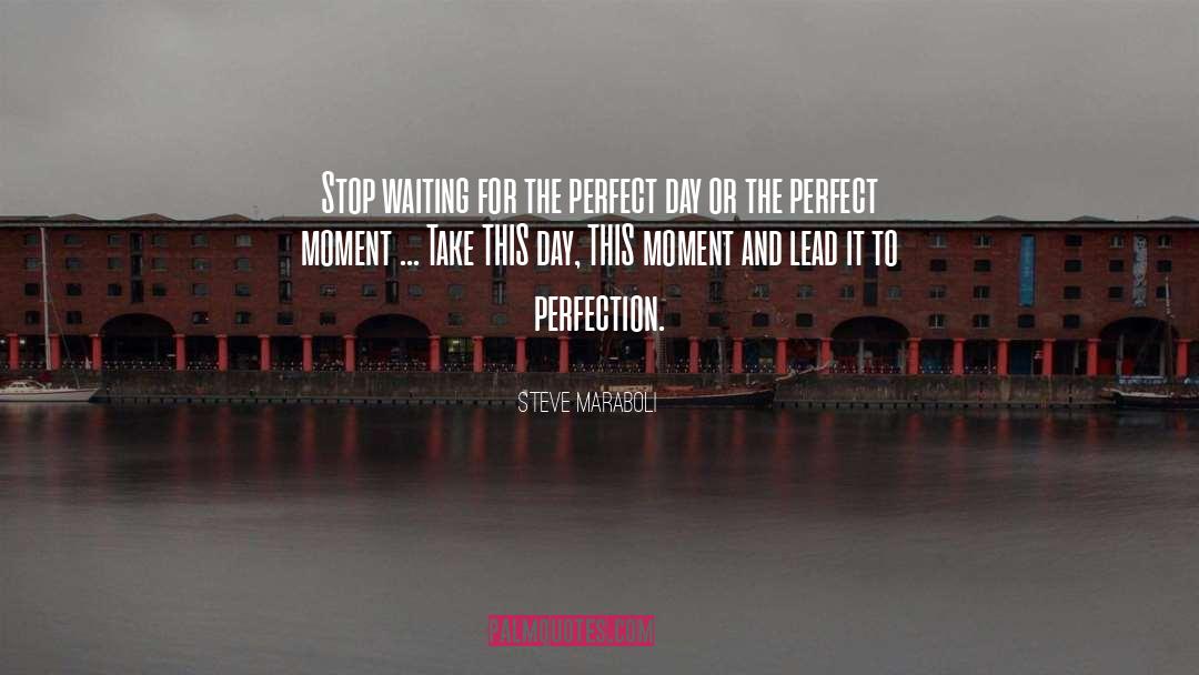Perfect Moment quotes by Steve Maraboli