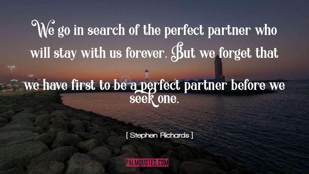 Perfect Partner quotes by Stephen Richards